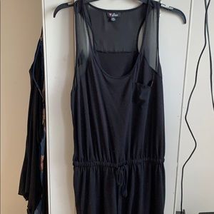 Black racer back Guess dress